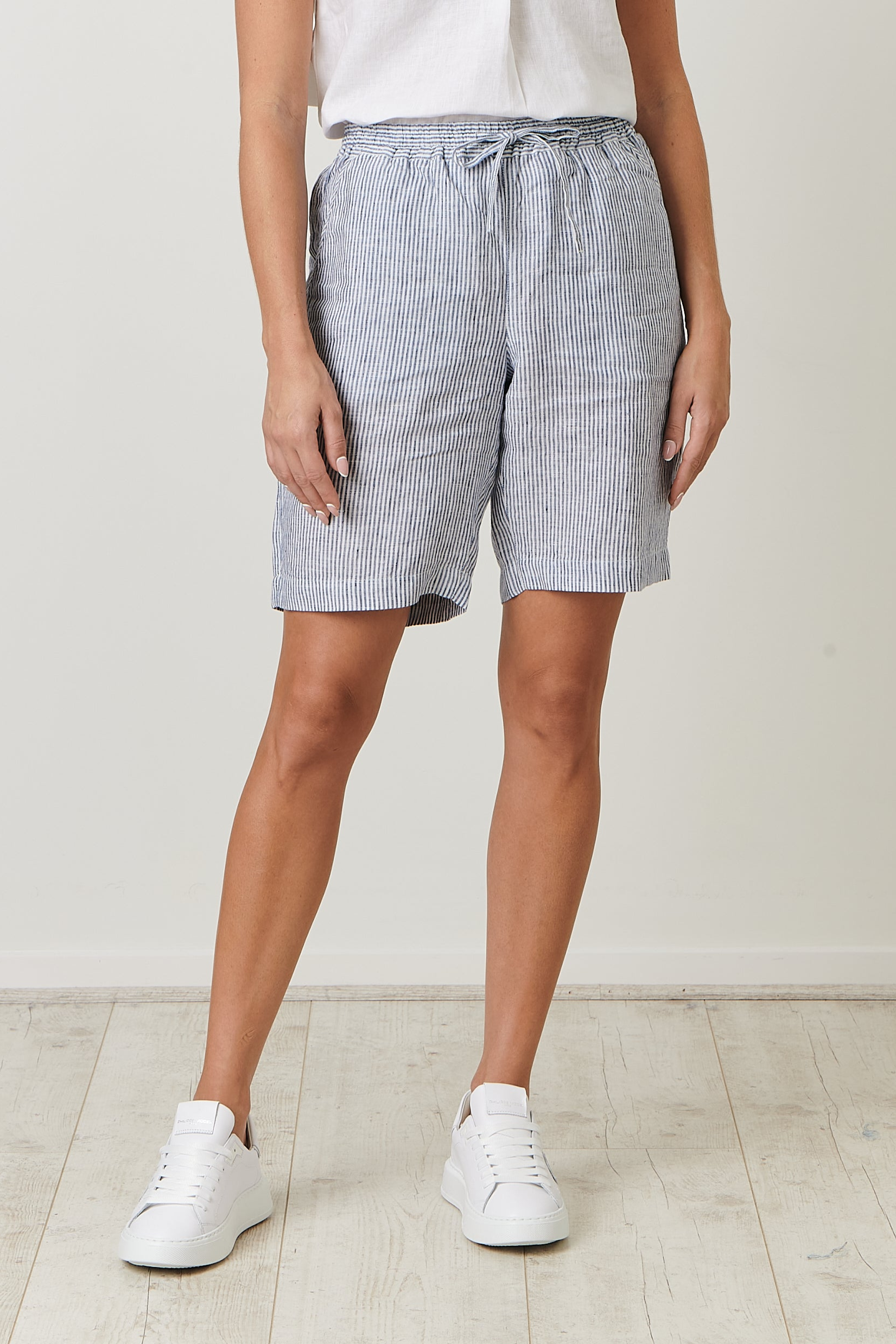 GA241 Linen Shorts in Sail Signs GA241 Linen Shorts in Sail Signs