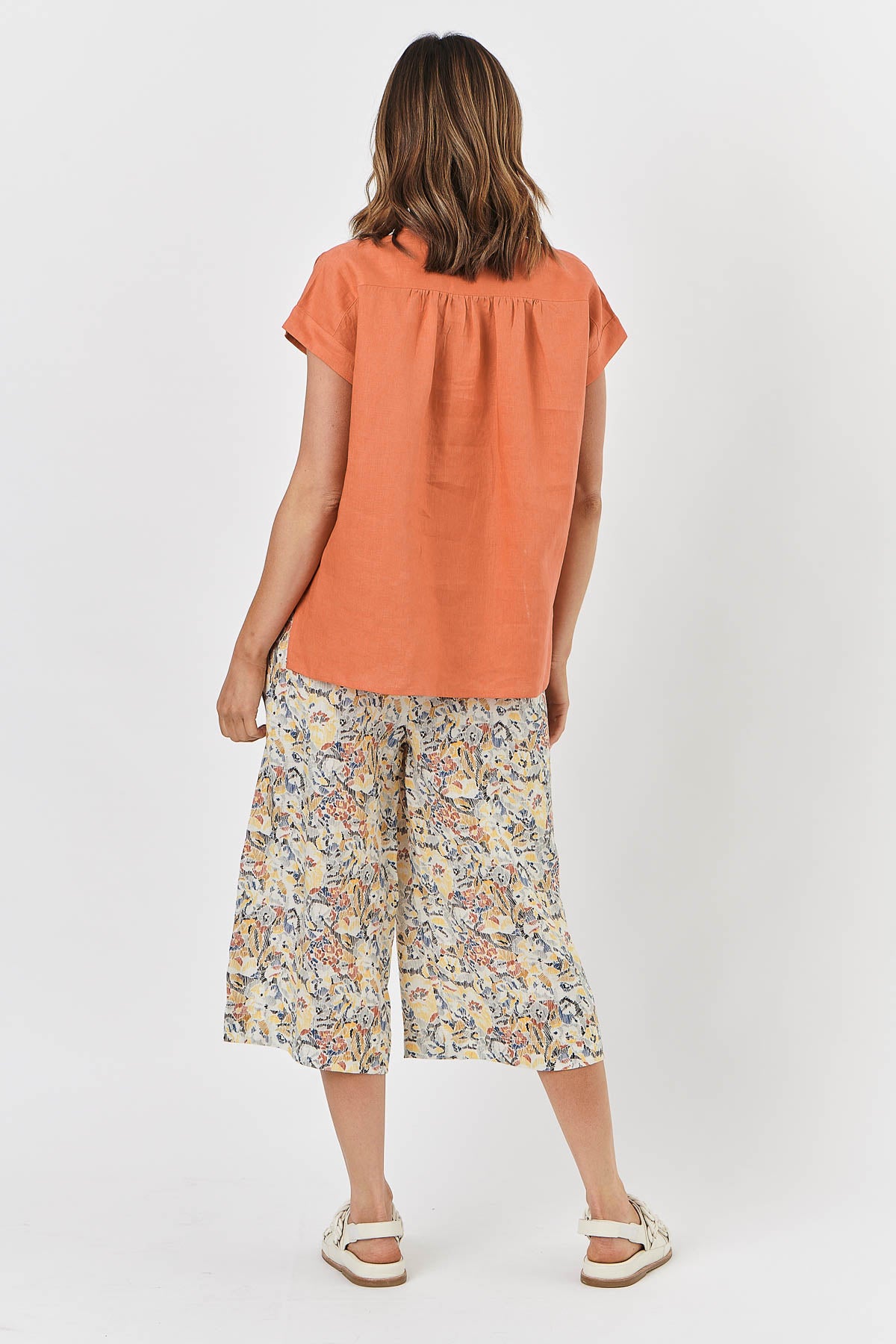 GA451 Linen Top in Tandoori GA451 Linen Top in Tandoori