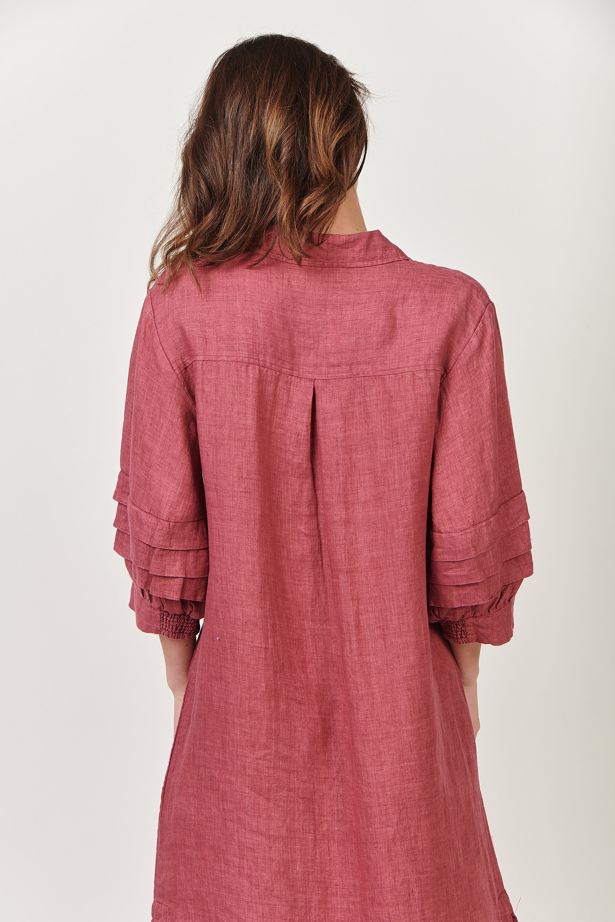 GA488 Shift Midi Dress in Rhubarb GA488 Shift Midi Dress in Rhubarb