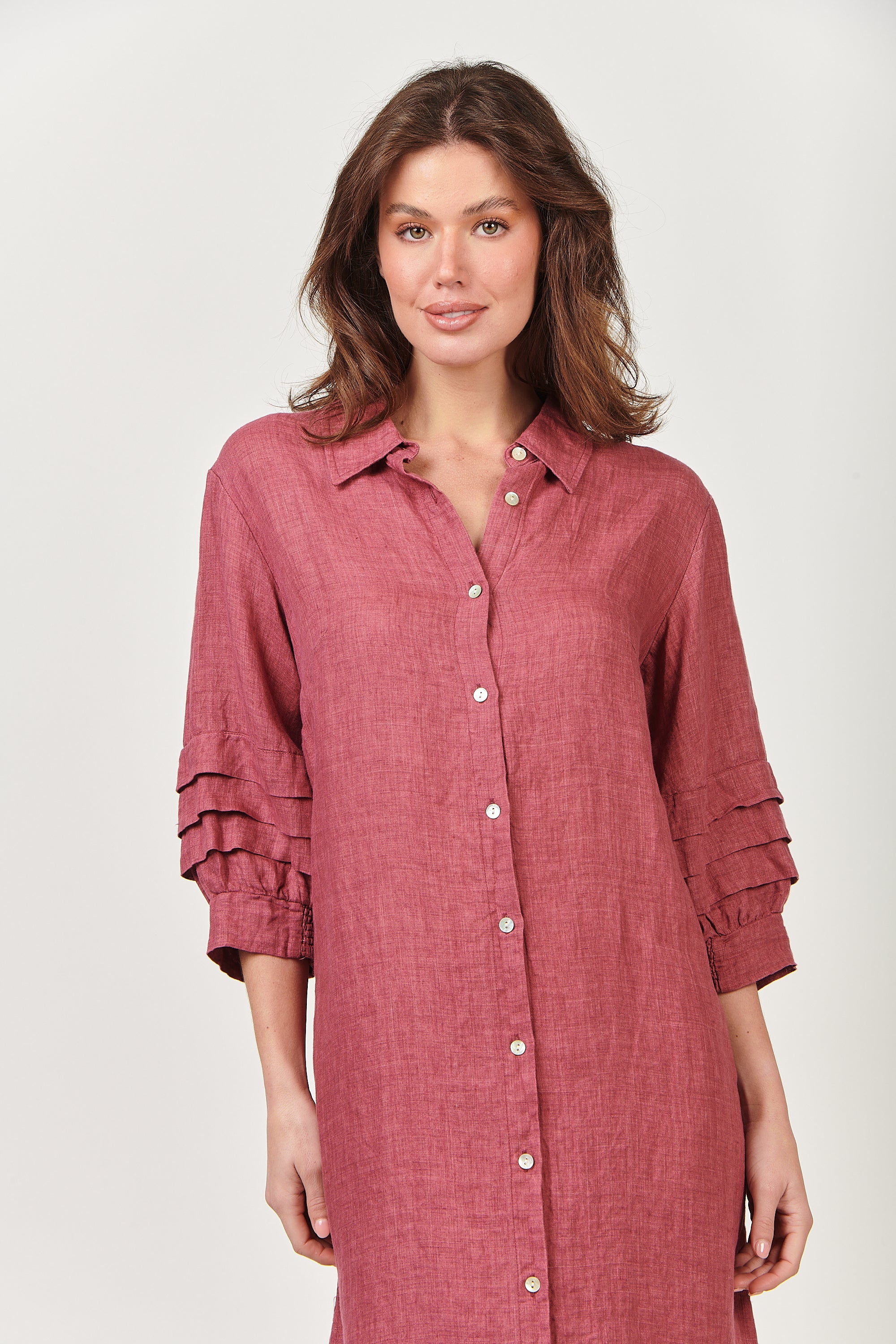 GA488 Shift Midi Dress in Rhubarb GA488 Shift Midi Dress in Rhubarb