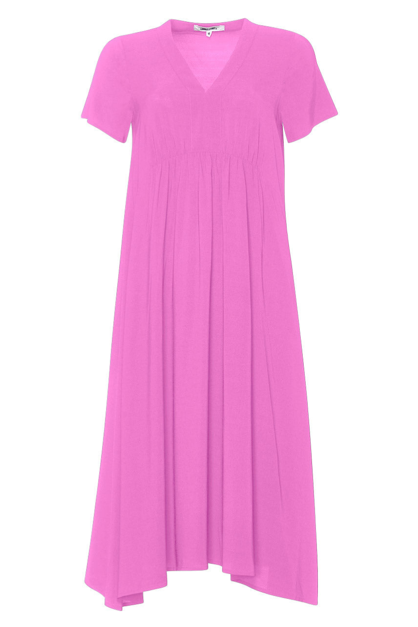 Getty Midi Dress in Fuchsia Getty Midi Dress in Fuchsia
