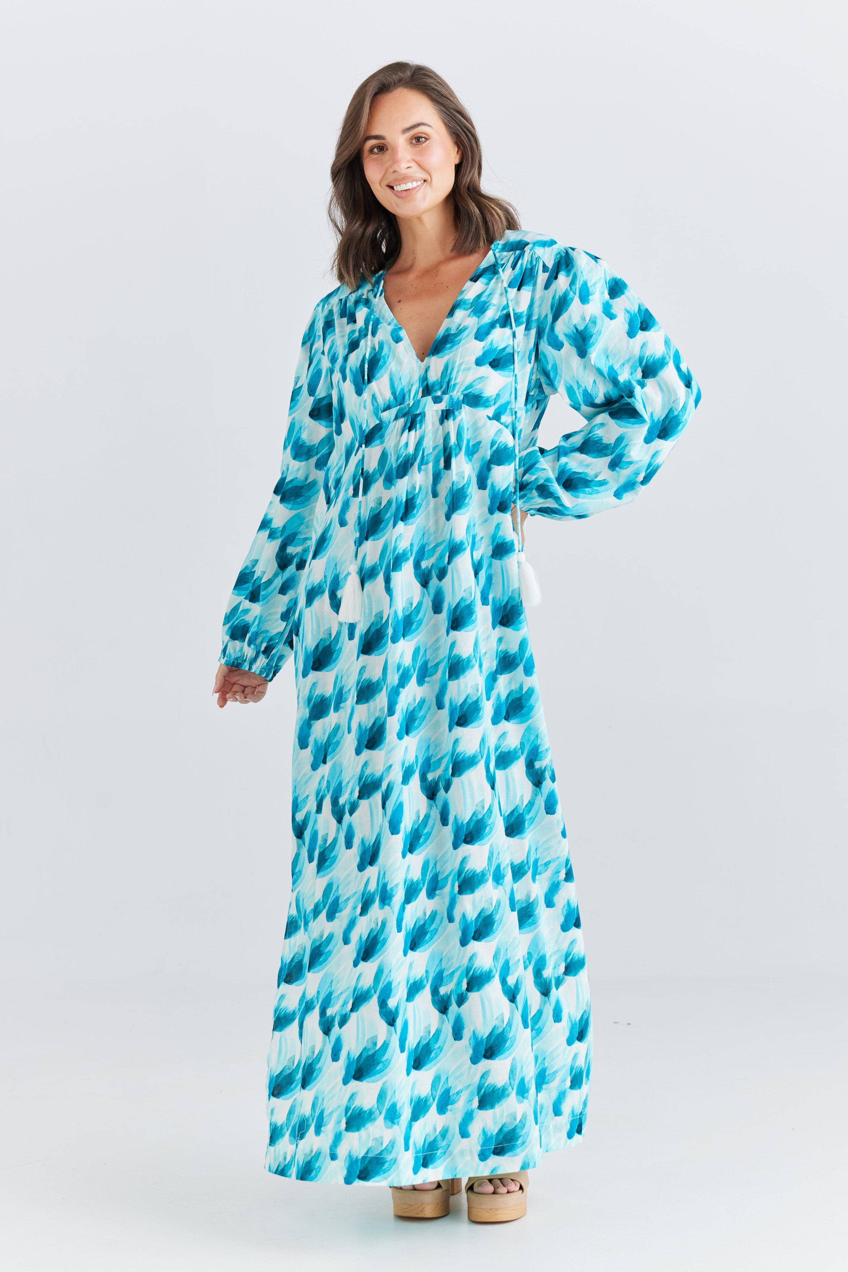 Beach Party Maxi Dress in High Tide Secret Girl Stuff