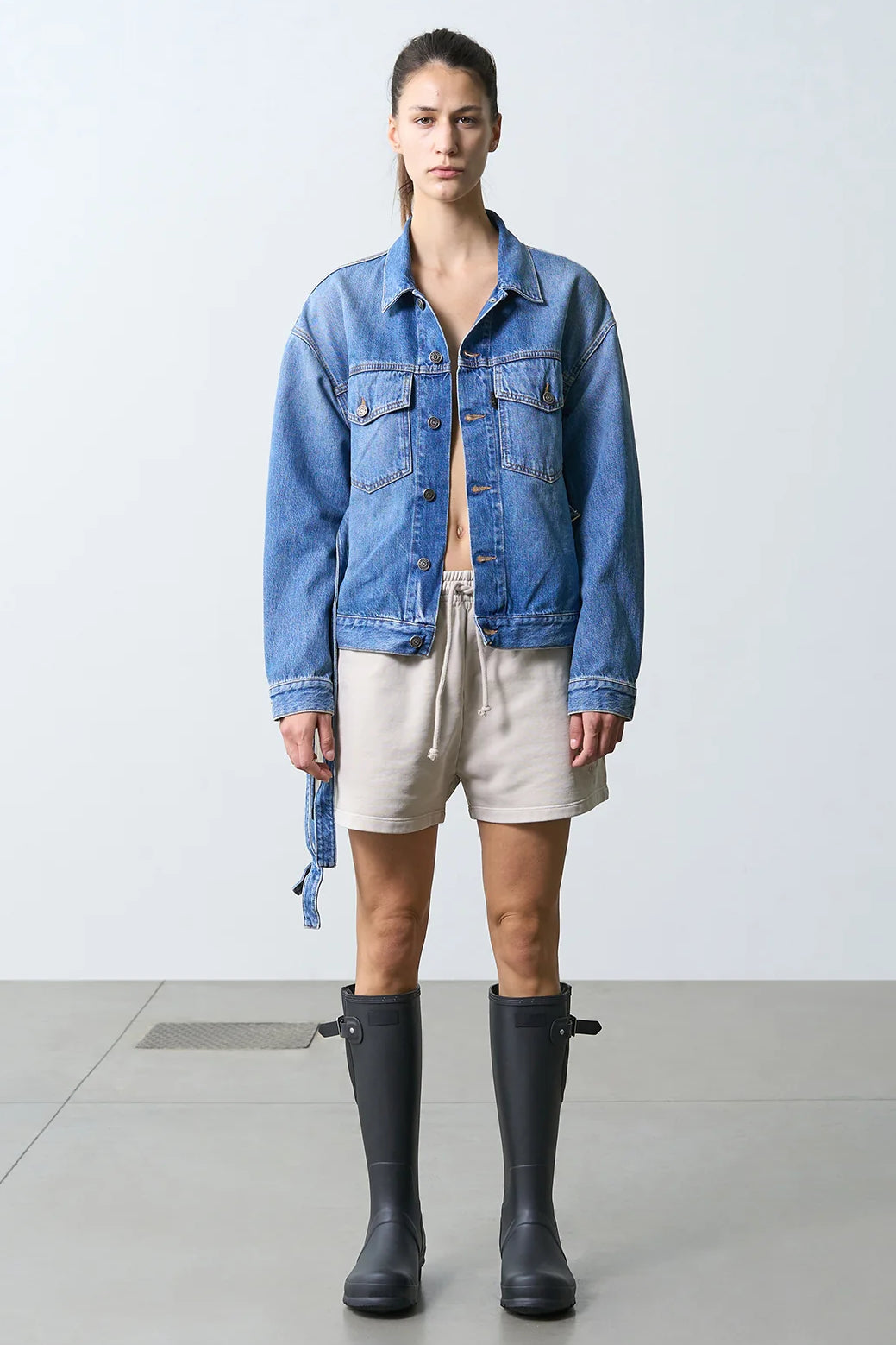 Oralee Jacket in Dirty Blue Oralee Jacket in Dirty Blue