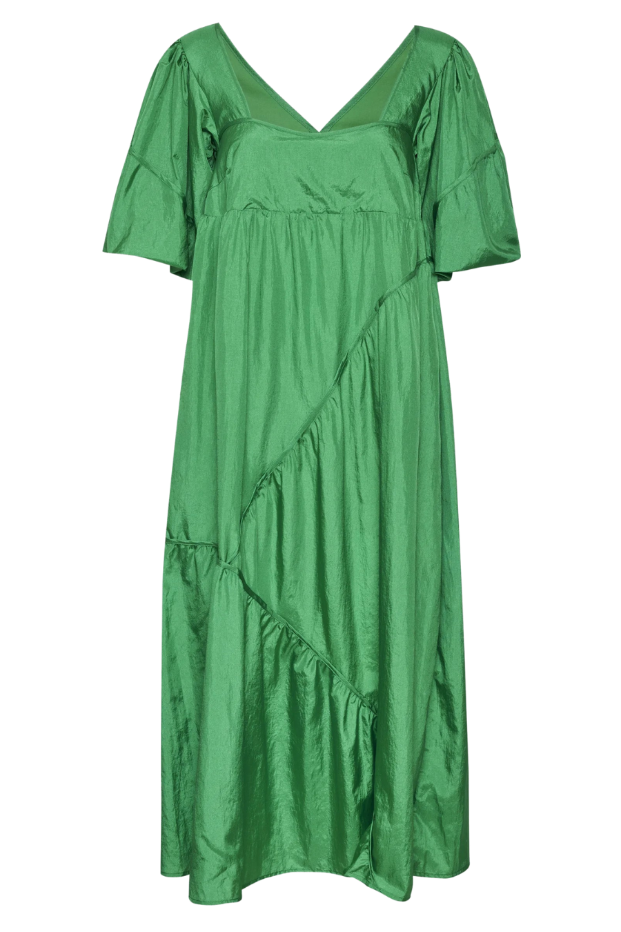 Hesla Short Sleeve Long Dress in Simply Green Hesla Short Sleeve Long Dress in Simply Green