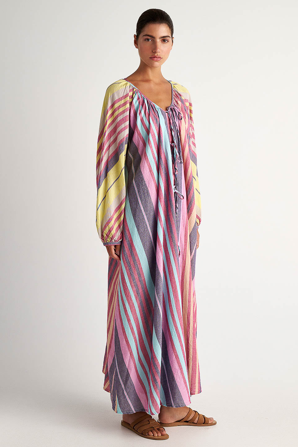 Zakar Maxi Tie Dress in One Colour Zakar Maxi Tie Dress in One Colour