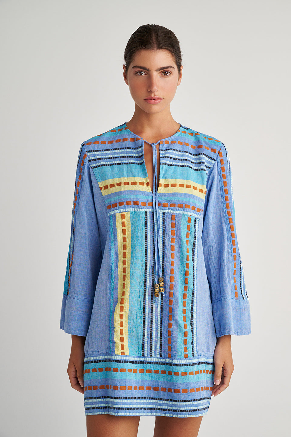 Zakar Tunic Dress in Alonissos Blue Zakar Tunic Dress in Alonissos Blue