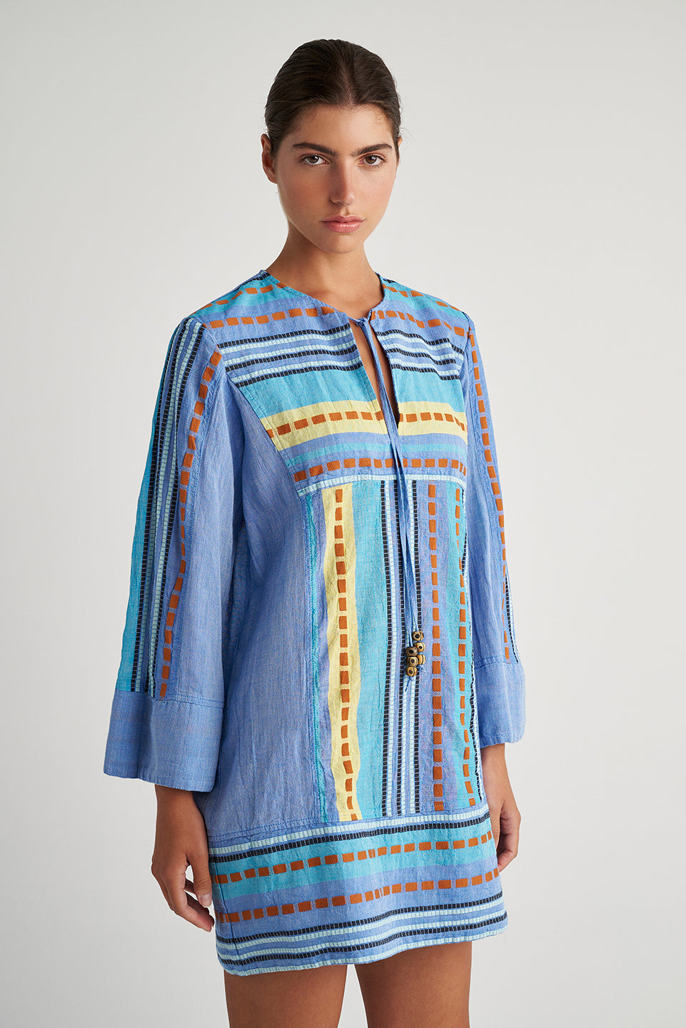 Zakar Tunic Dress in Alonissos Blue Zakar Tunic Dress in Alonissos Blue