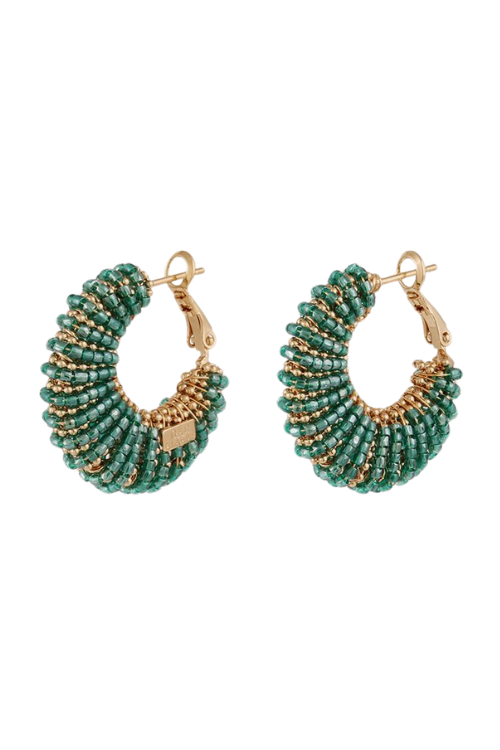Izzia PM PSP Hoop Earrings in Aqua Izzia PM PSP Hoop Earrings in Aqua