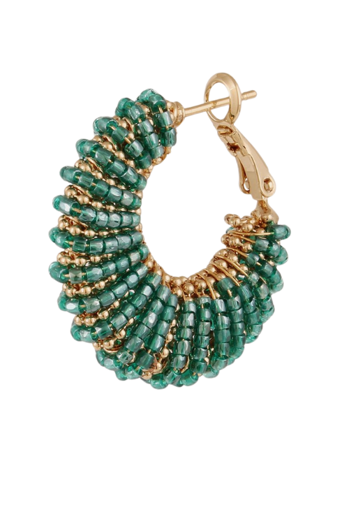 Izzia PM PSP Hoop Earrings in Aqua Izzia PM PSP Hoop Earrings in Aqua