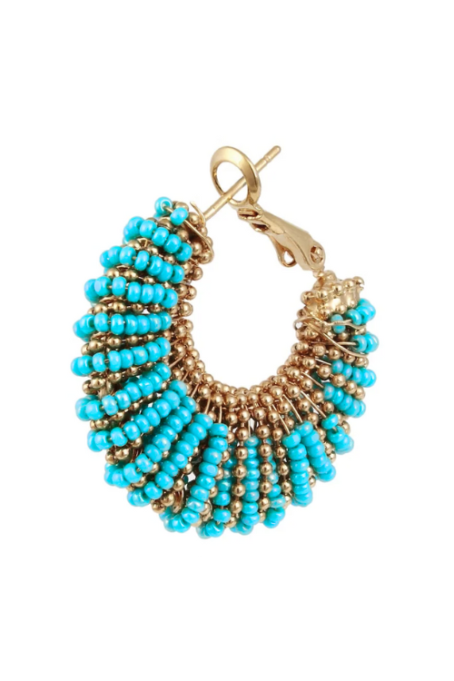Izzia PM PSP Hoop Earrings in Turquoise Izzia PM PSP Hoop Earrings in Turquoise
