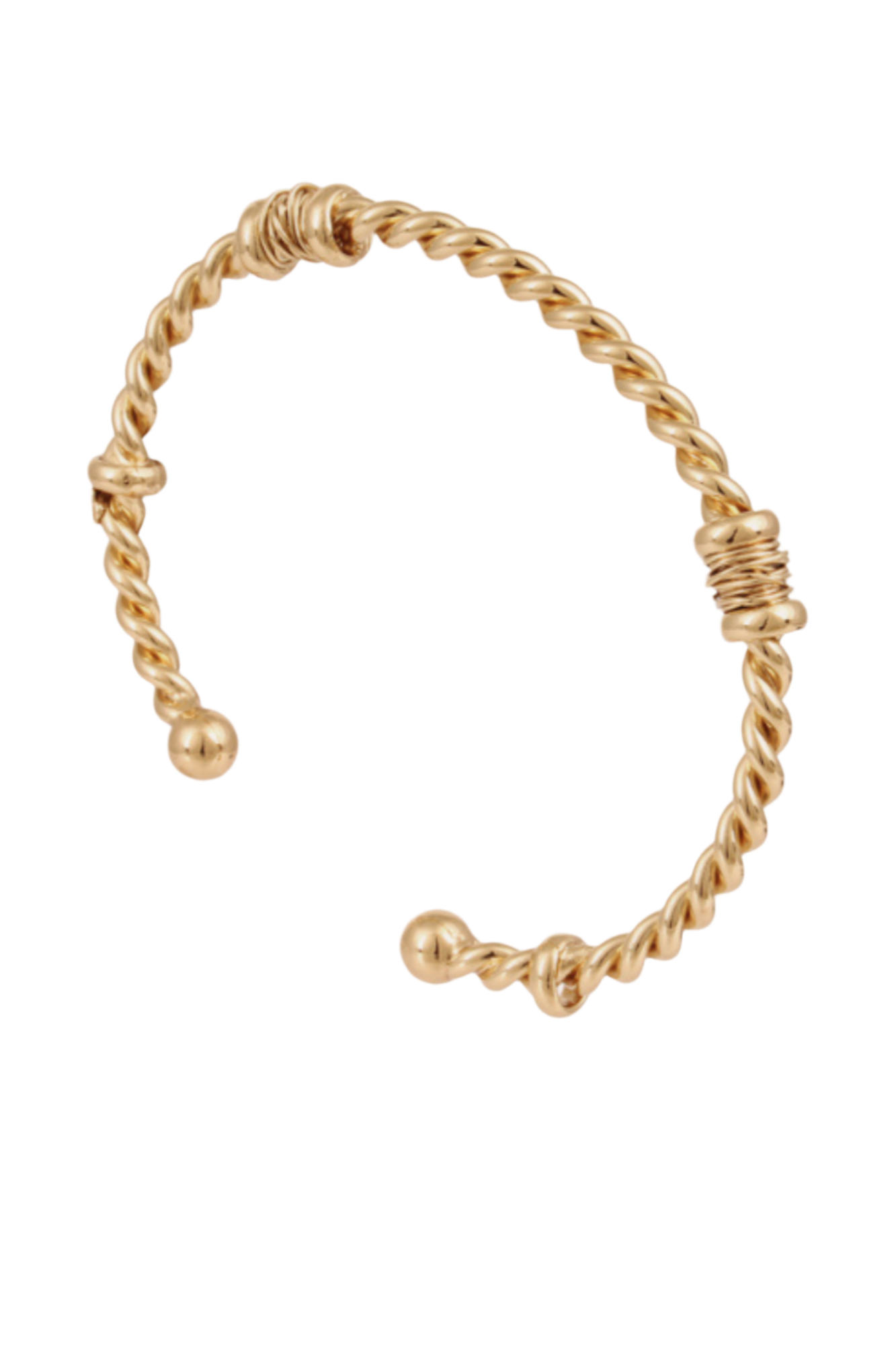 Jonc Torsade Cuff in Gold Petite Jonc Torsade Cuff in Gold Petite