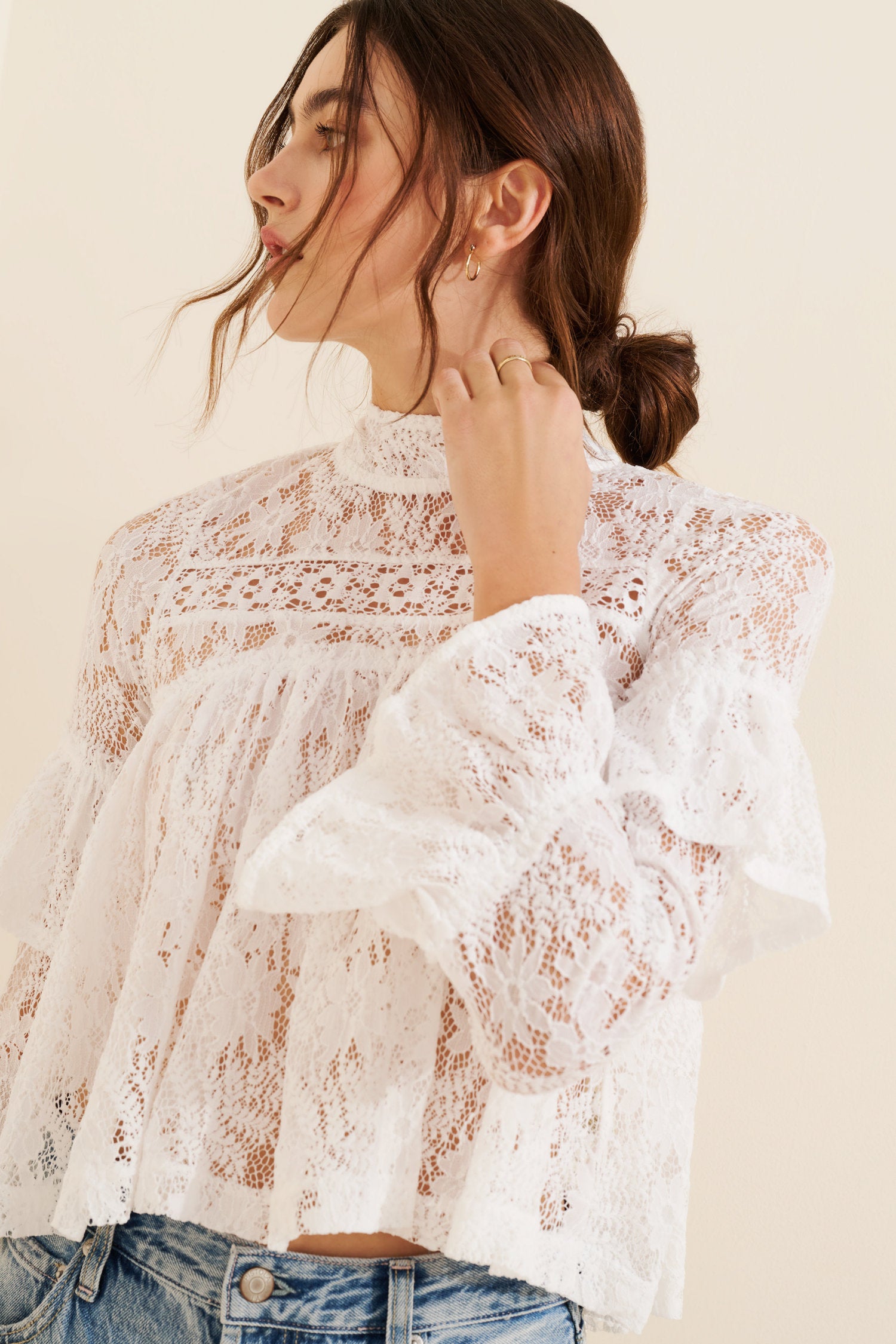 Lilabeth Lace Top | Clean Ivory – ELSHAM BOUTIQUE