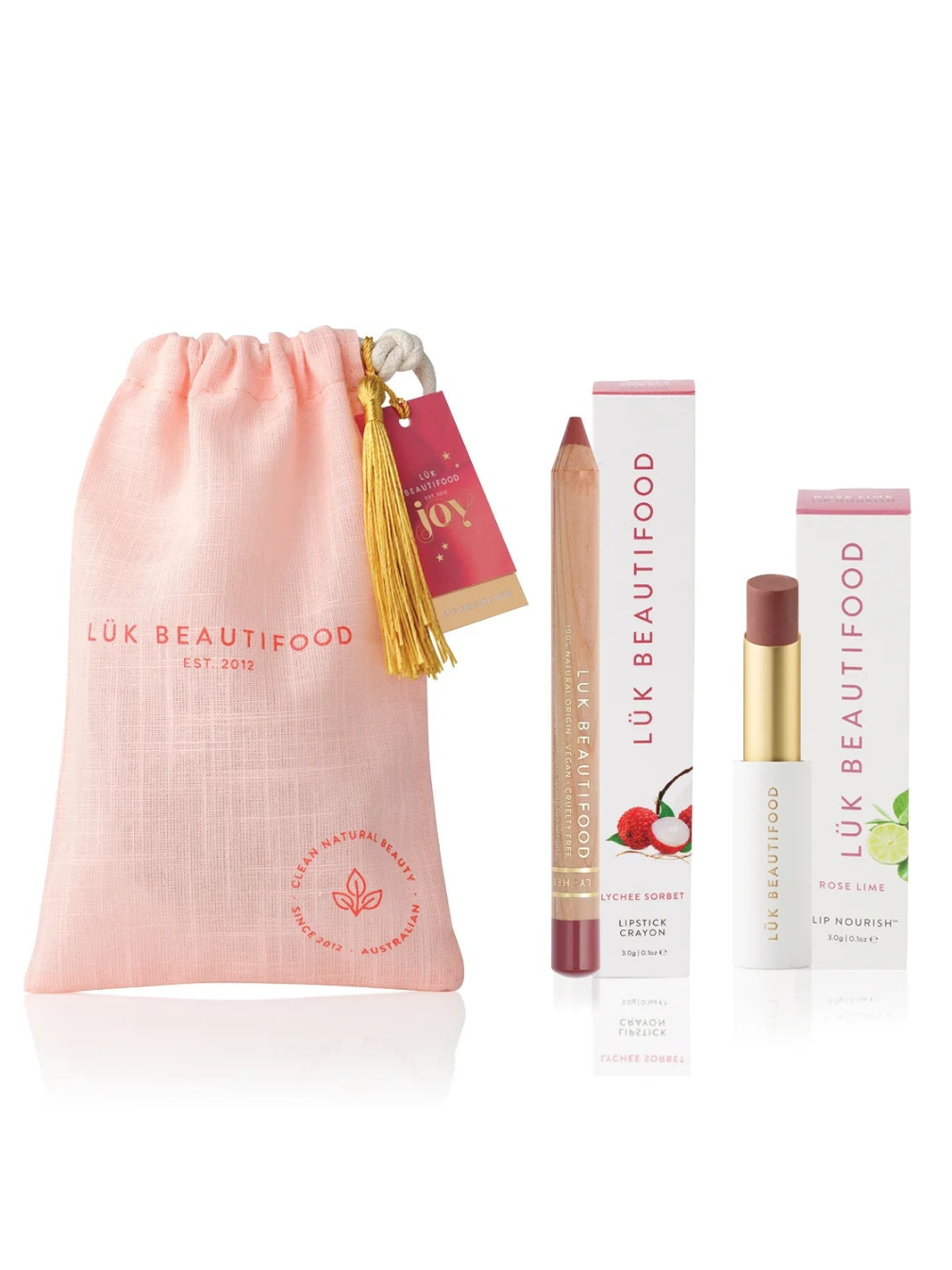 Lip Duo Deluxe Pouch - Nude Rose Lip Duo Deluxe Pouch - Nude Rose