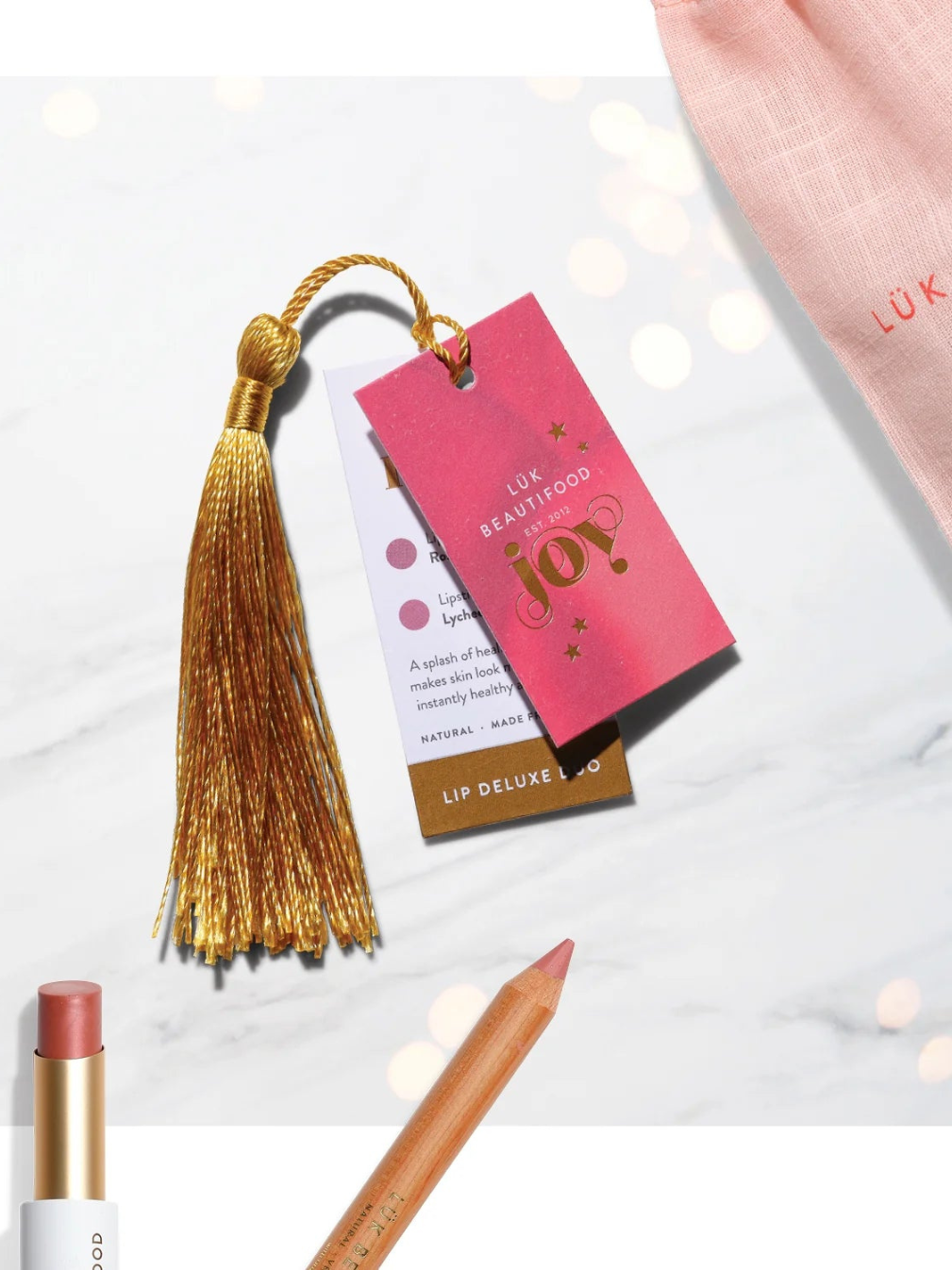 Lip Duo Deluxe Pouch - Nude Rose Lip Duo Deluxe Pouch - Nude Rose
