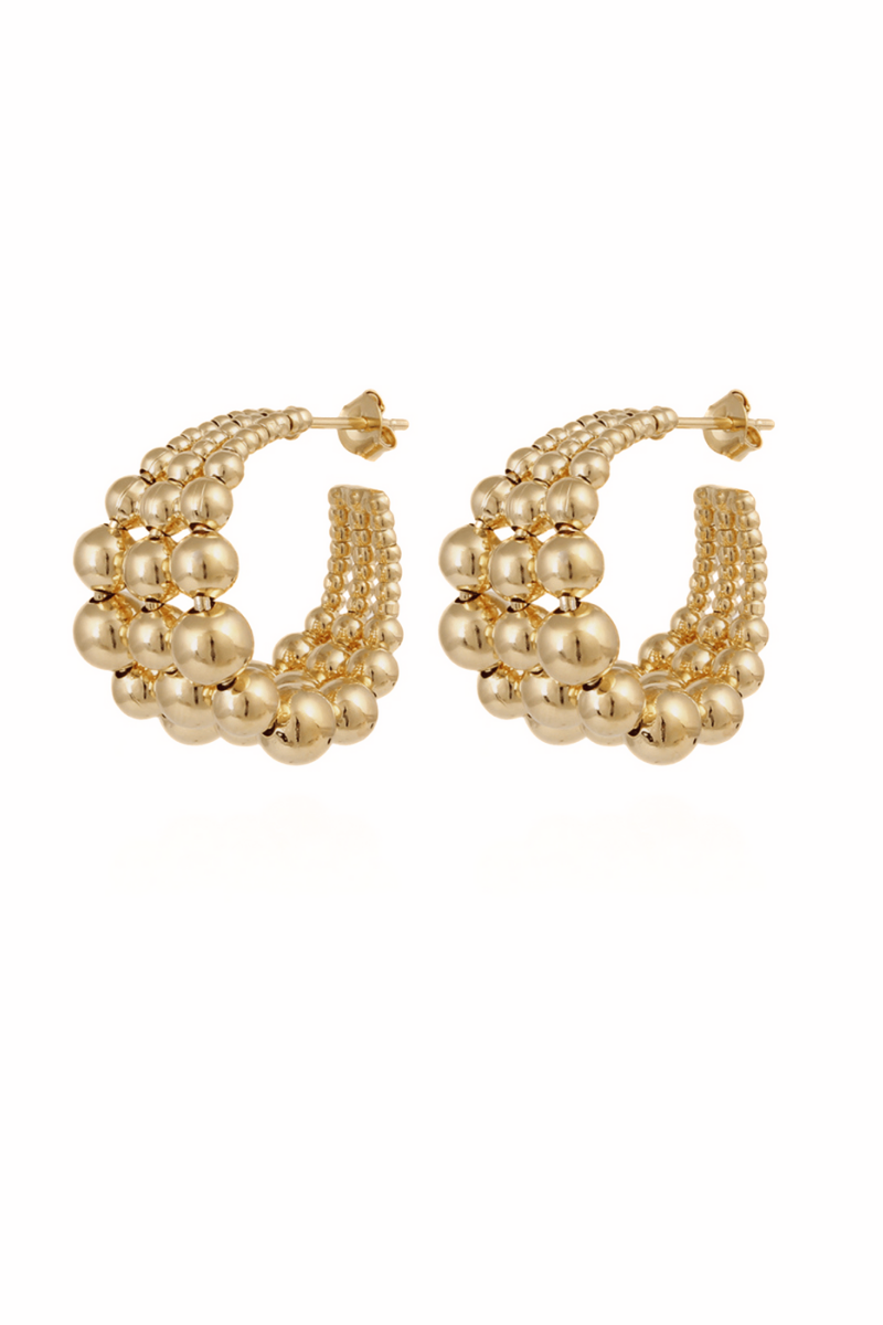 Multiperla Hoop Earrings Mini Gold Multiperla Hoop Earrings Mini Gold