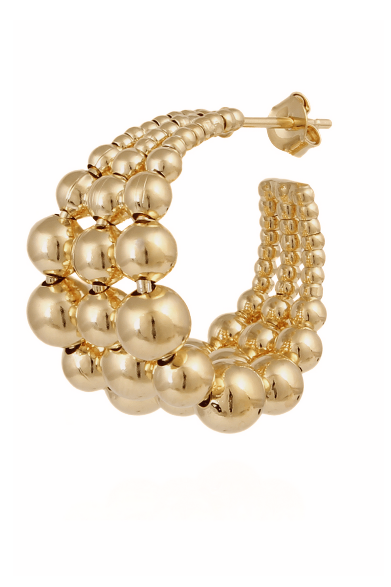 Multiperla Hoop Earrings Mini Gold Multiperla Hoop Earrings Mini Gold
