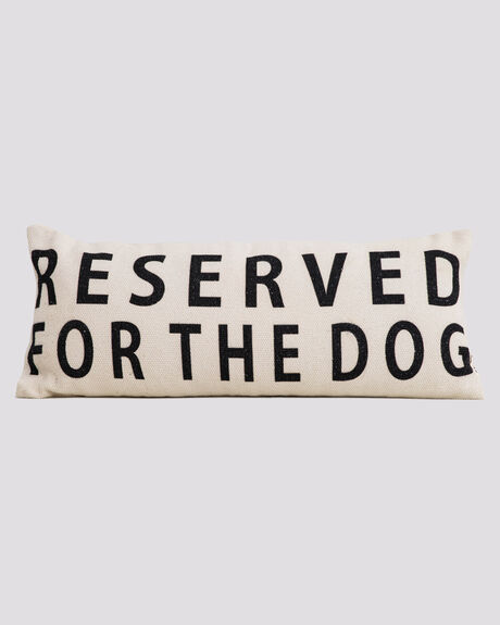 Reserved For The Dog Lumbar Cushion in Natural