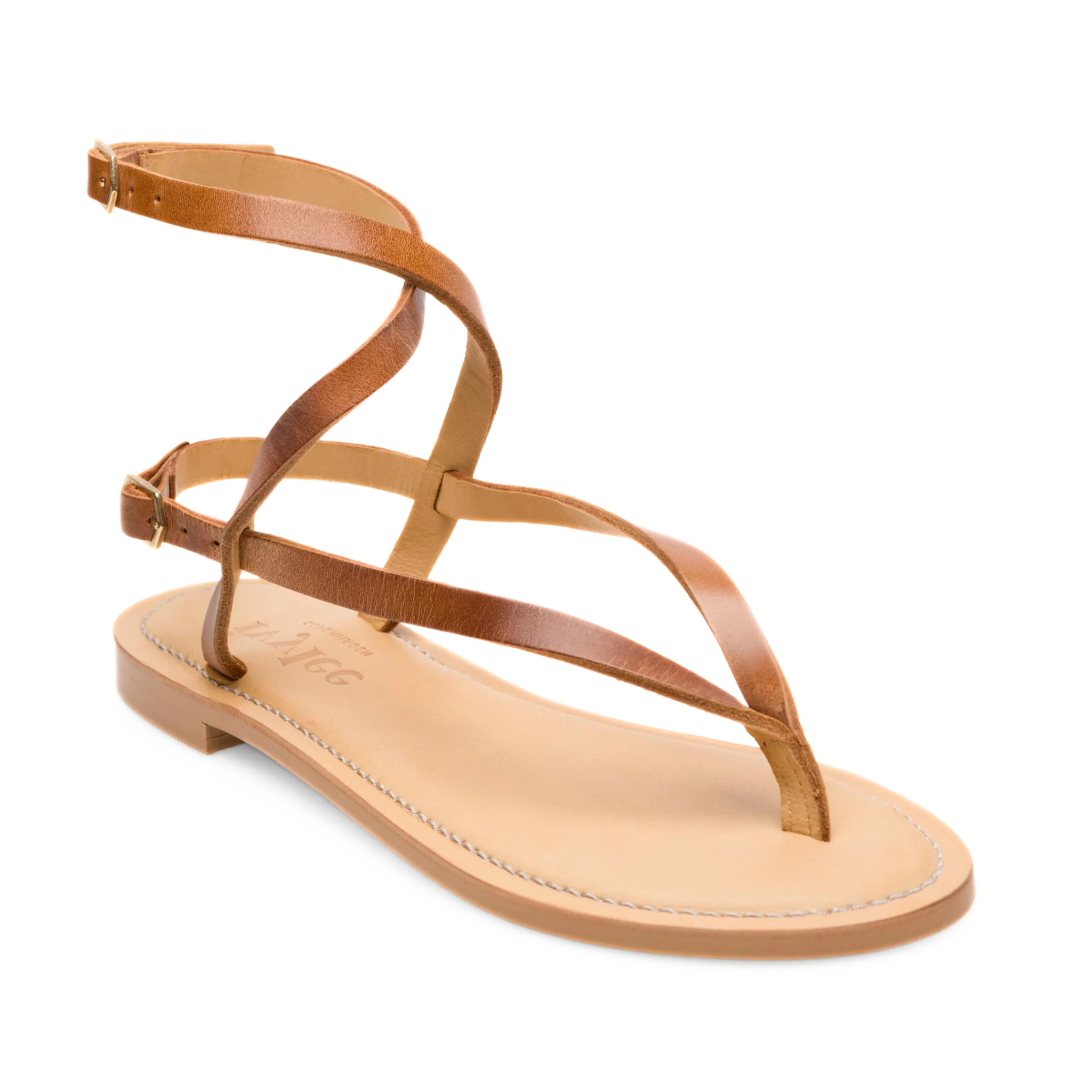 Olive Sandal in Dark Tan Olive Sandal in Dark Tan