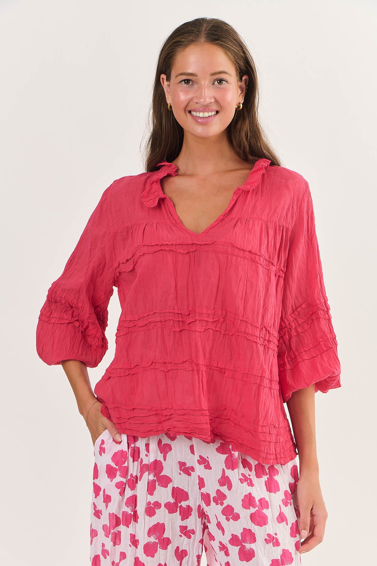 P92 Cotton Top in Goji P92 Cotton Top in Goji