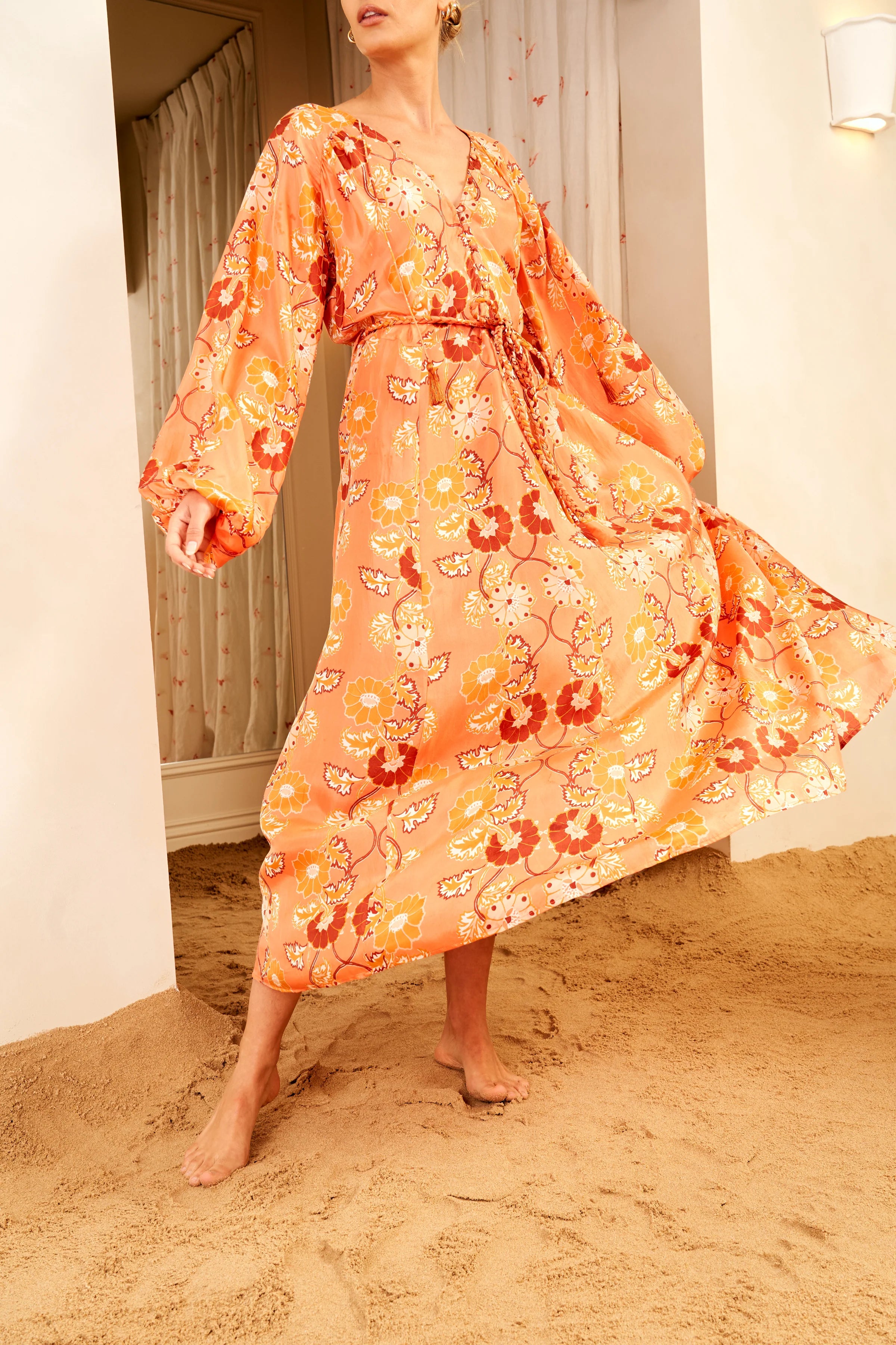 Oceanus Dress in Silk Nora Oceanus Dress in Silk Nora