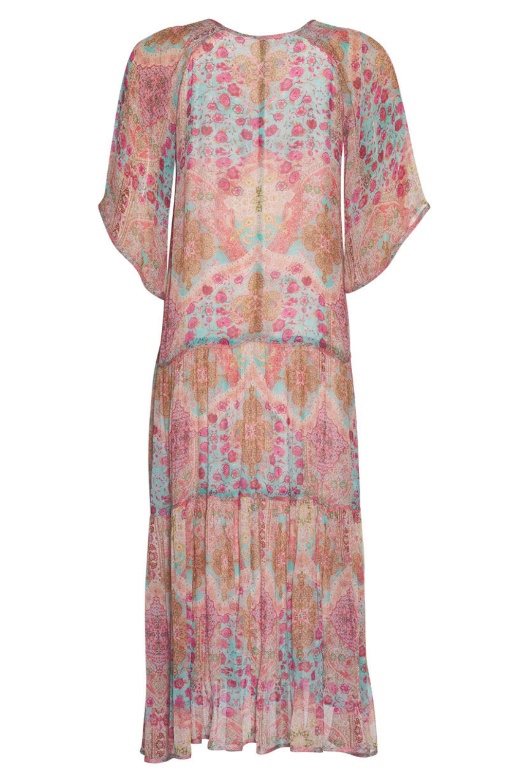 Ravello Dress in Aqua Multi Ravello Dress in Aqua Multi