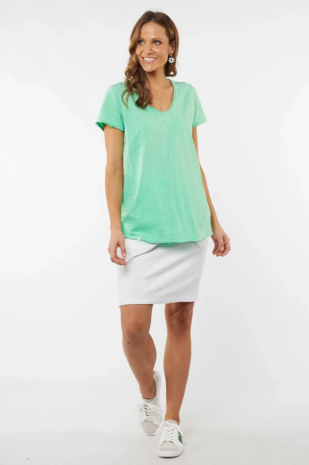 Ruby V Tee in Apple Mint Ruby V Tee in Apple Mint