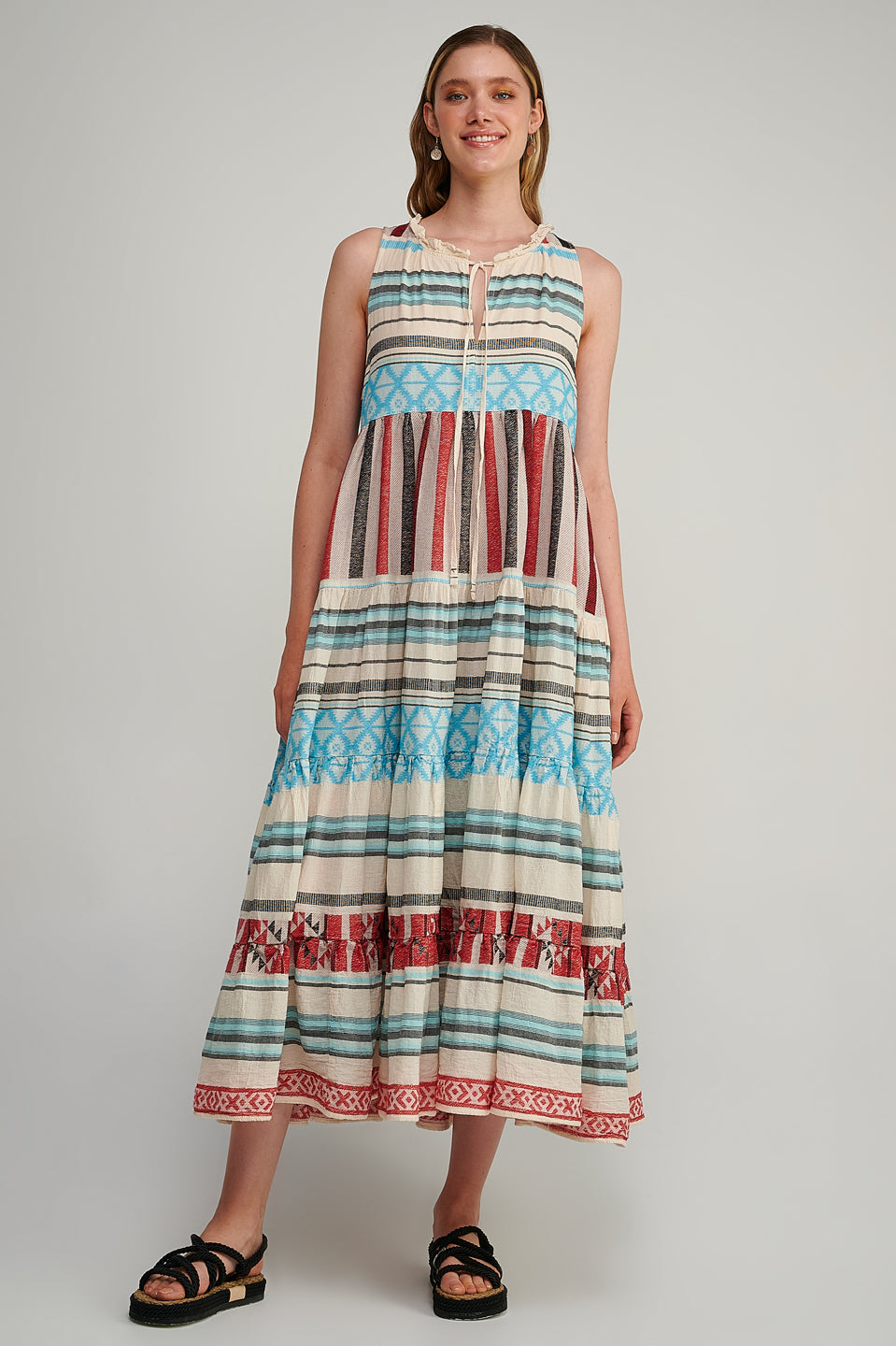 Sleeveless Zakar Maxi Dress in Red Sleeveless Zakar Maxi Dress in Red