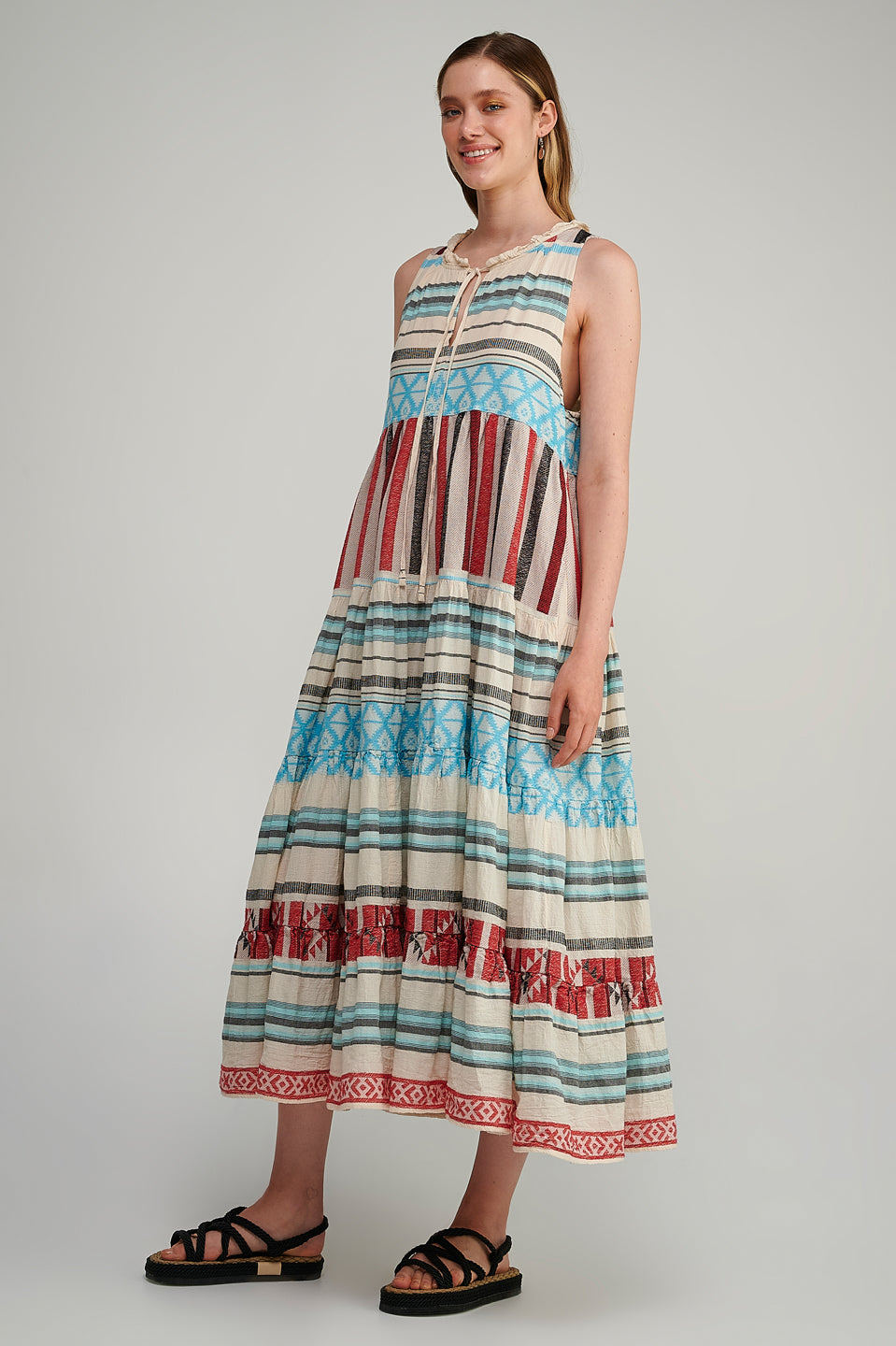 Sleeveless Zakar Maxi Dress in Red Sleeveless Zakar Maxi Dress in Red