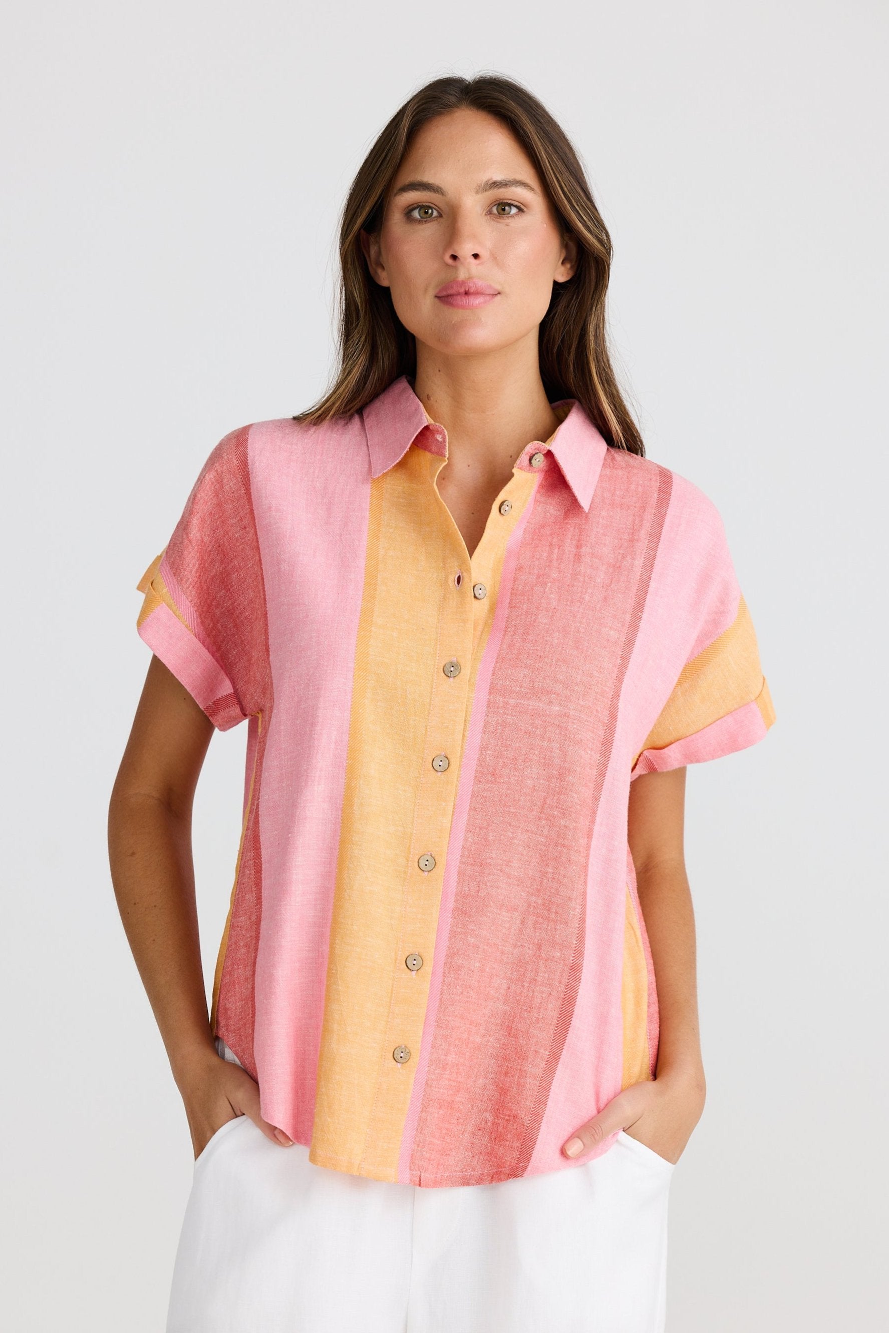 Dune Shirt in Lisbon Stripe Dune Shirt in Lisbon Stripe