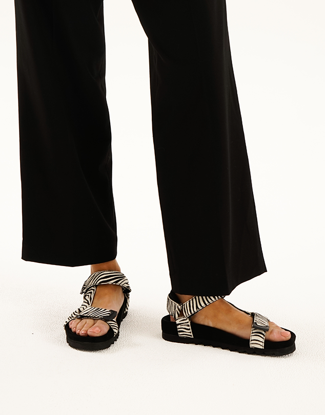 Sandal Tooth Wedge Zebra Sandal Tooth Wedge Zebra