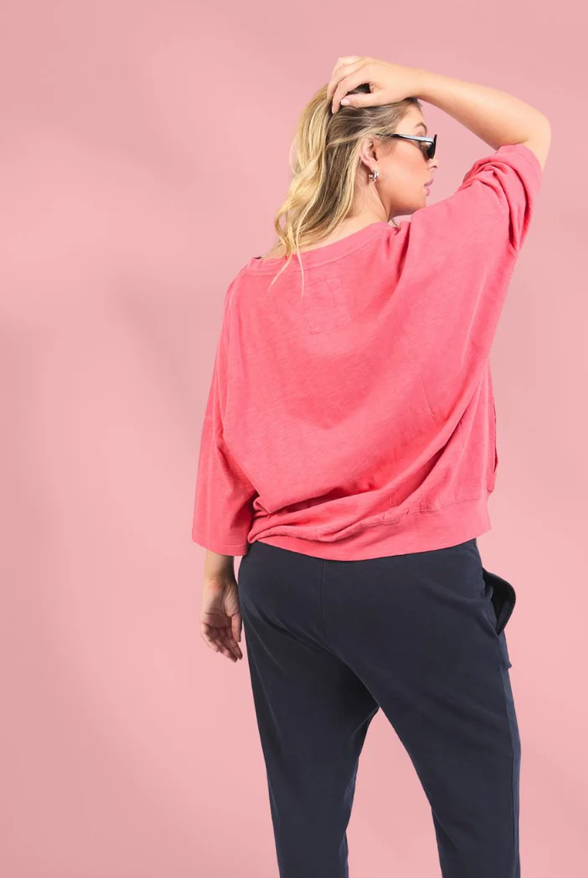 Mazie Vee Neck in Watermelon Crush Mazie Vee Neck in Watermelon Crush