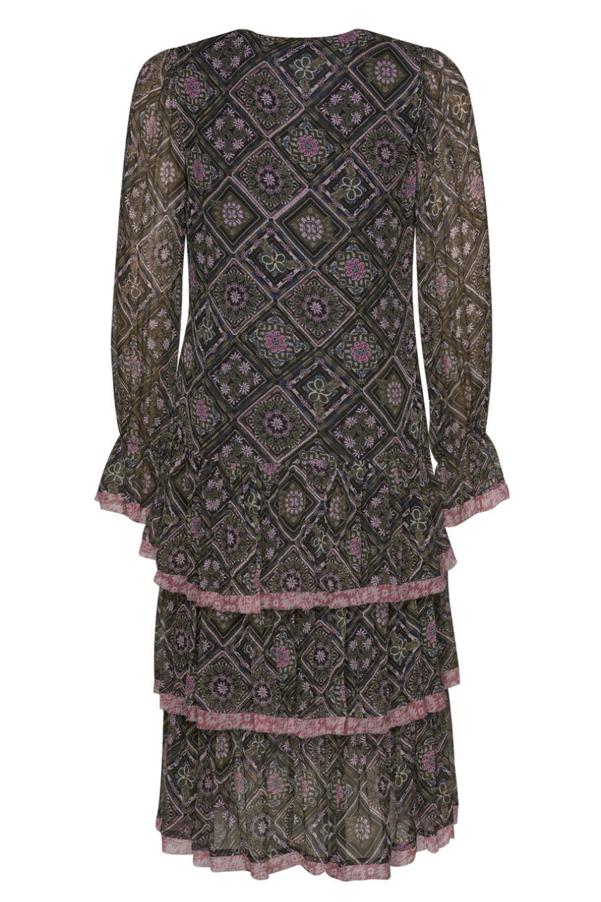 Spirited Dress in Olive Multi Spirited Dress in Olive Multi
