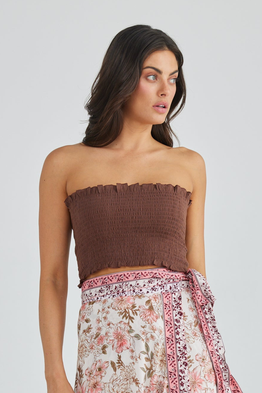 Phoenix Bandeau in Cocoa Phoenix Bandeau in Cocoa