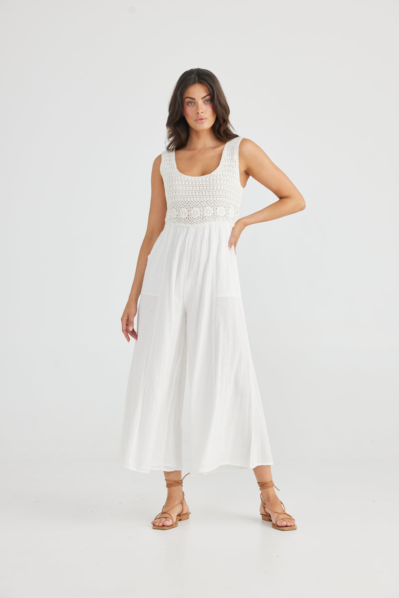 Talisman - Freefalling Jumpsuit in White - Women's Clothing - New ...