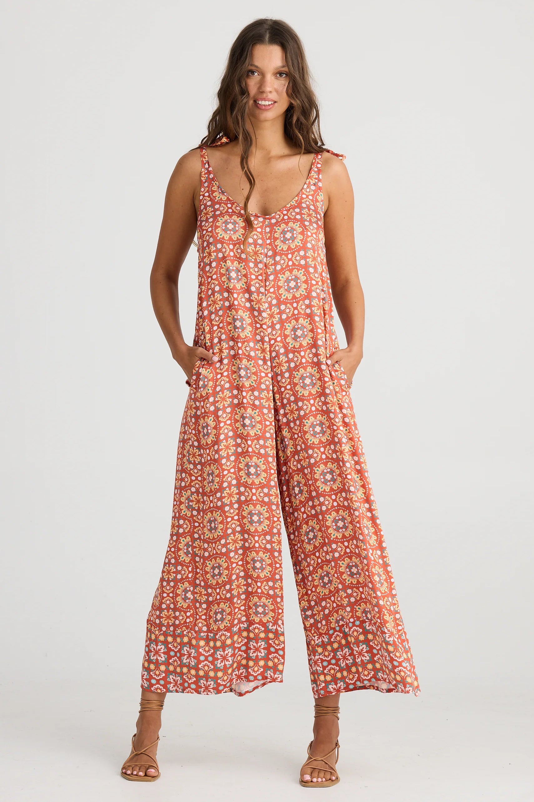 Temple Jumpsuit in Medina Spice Temple Jumpsuit in Medina Spice