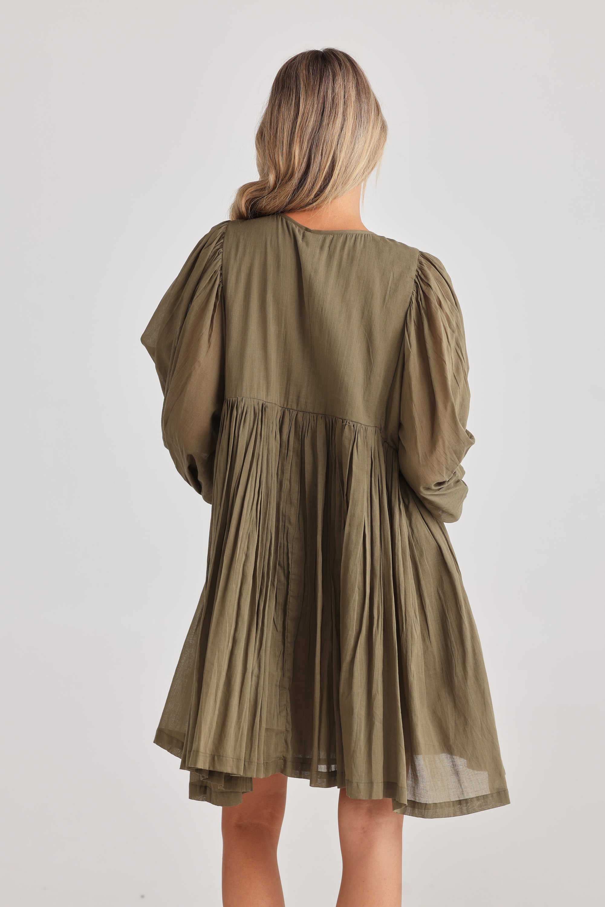 Wisteria Mini Dress in Olive Wisteria Mini Dress in Olive