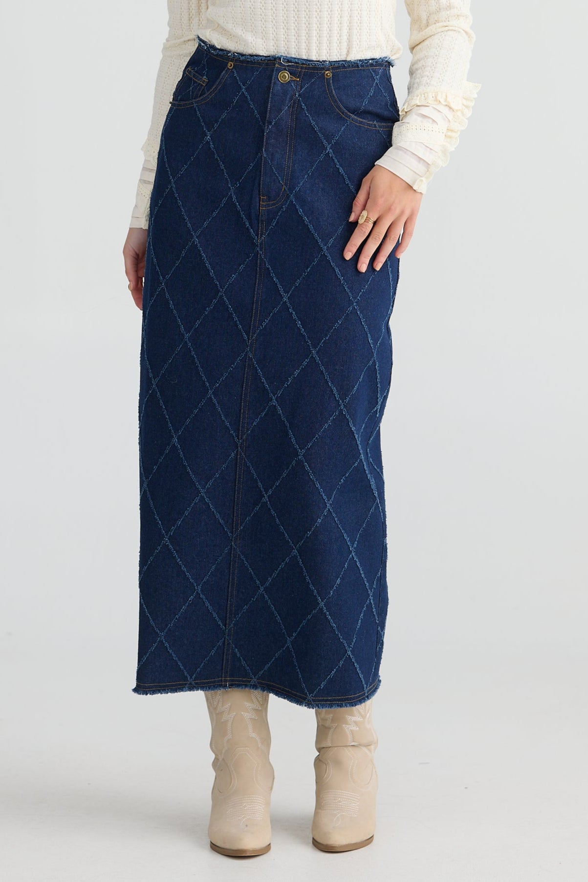 Macey Skirt | Dark Diamond Denim Macey Skirt | Dark Diamond Denim
