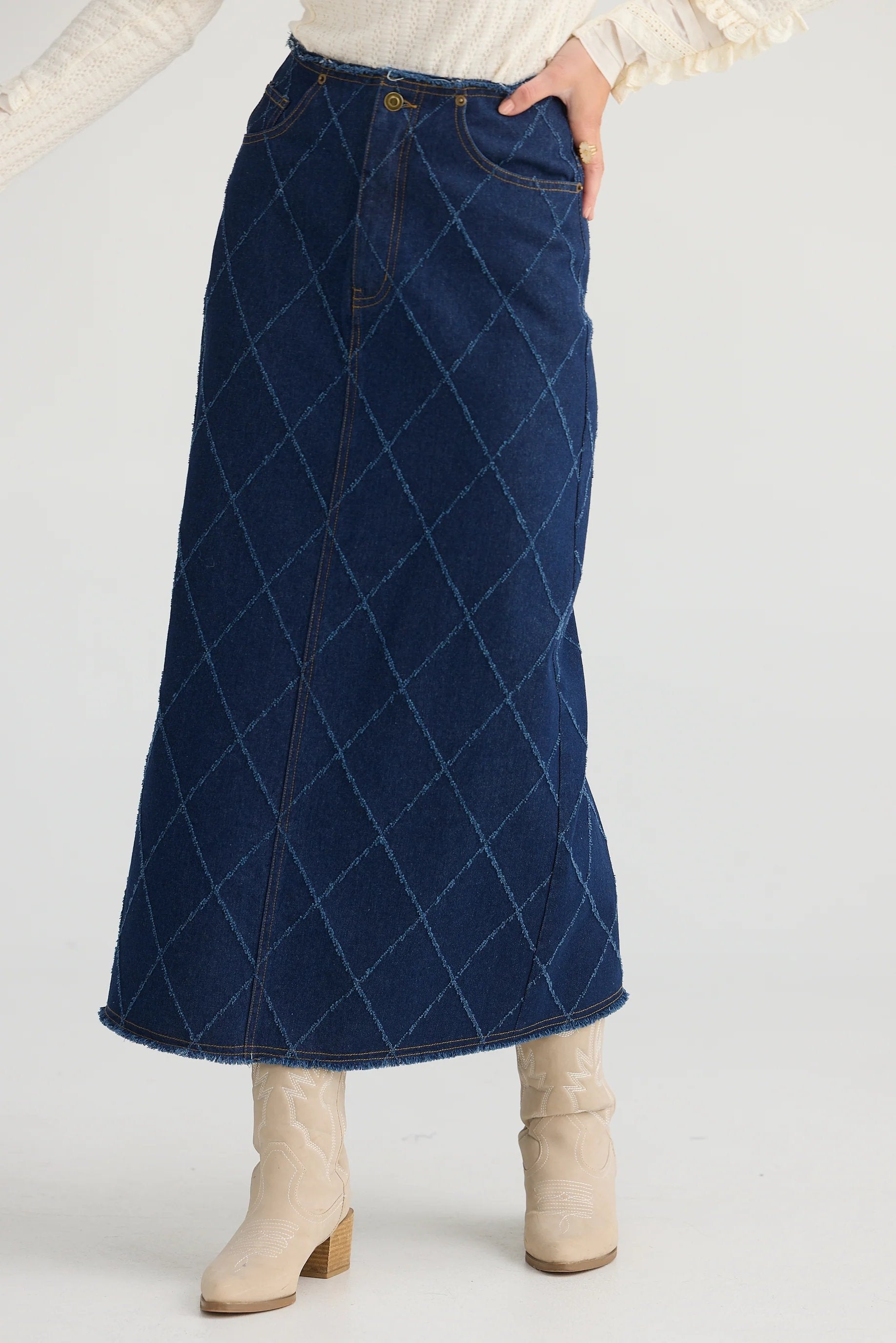Macey Skirt | Dark Diamond Denim Macey Skirt | Dark Diamond Denim