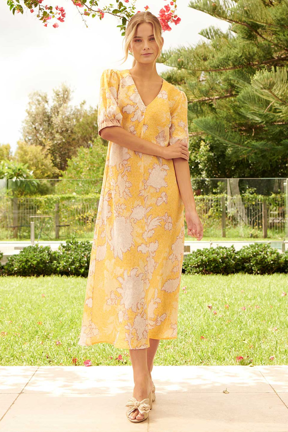 Trish Bumblebee Dress in Saffron Trish Bumblebee Dress in Saffron