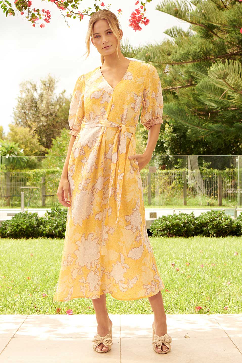 Trish Bumblebee Dress in Saffron Trish Bumblebee Dress in Saffron
