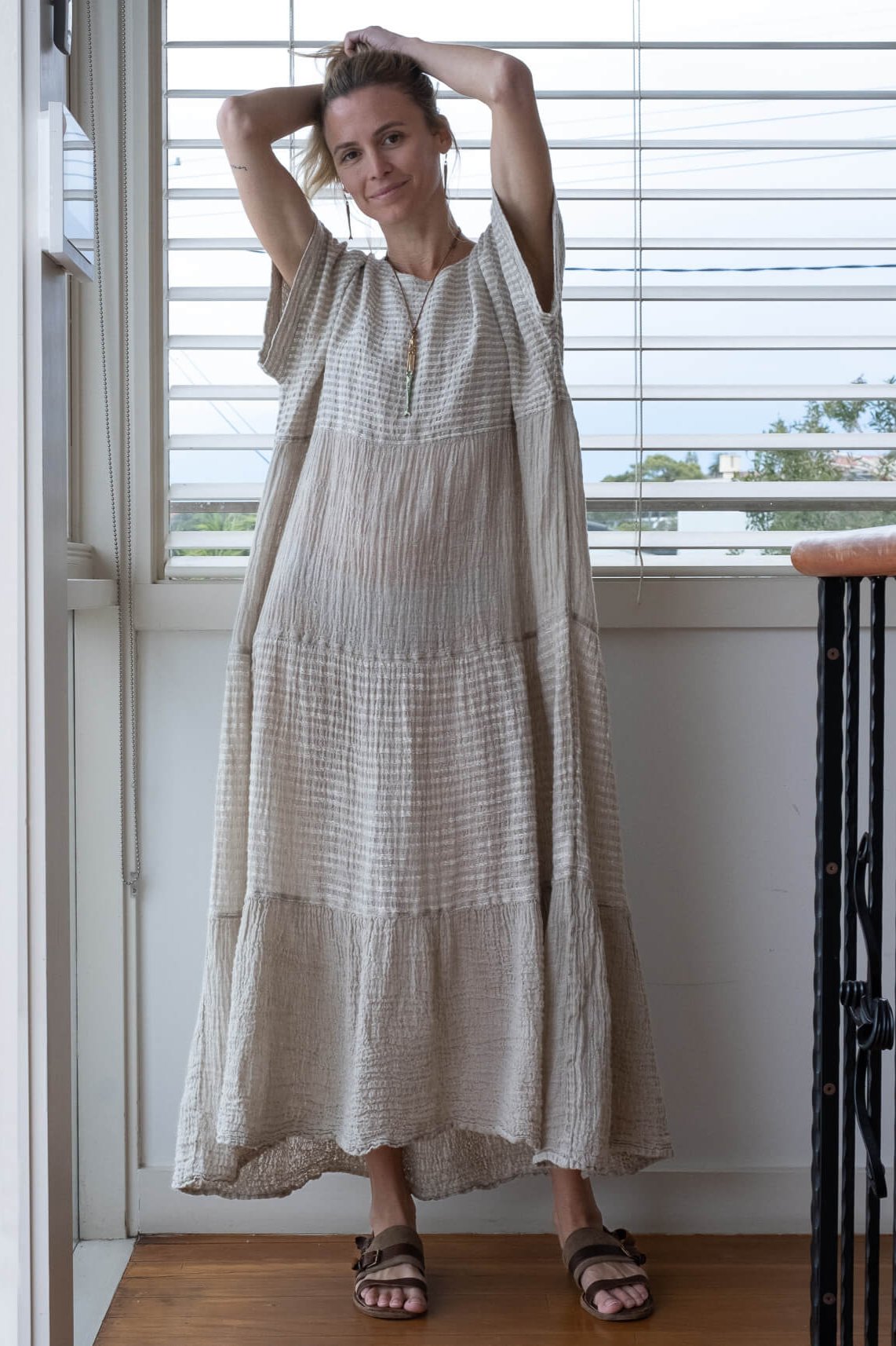 GA325 Linen Dress in Tandoori GA325 Linen Dress in Tandoori
