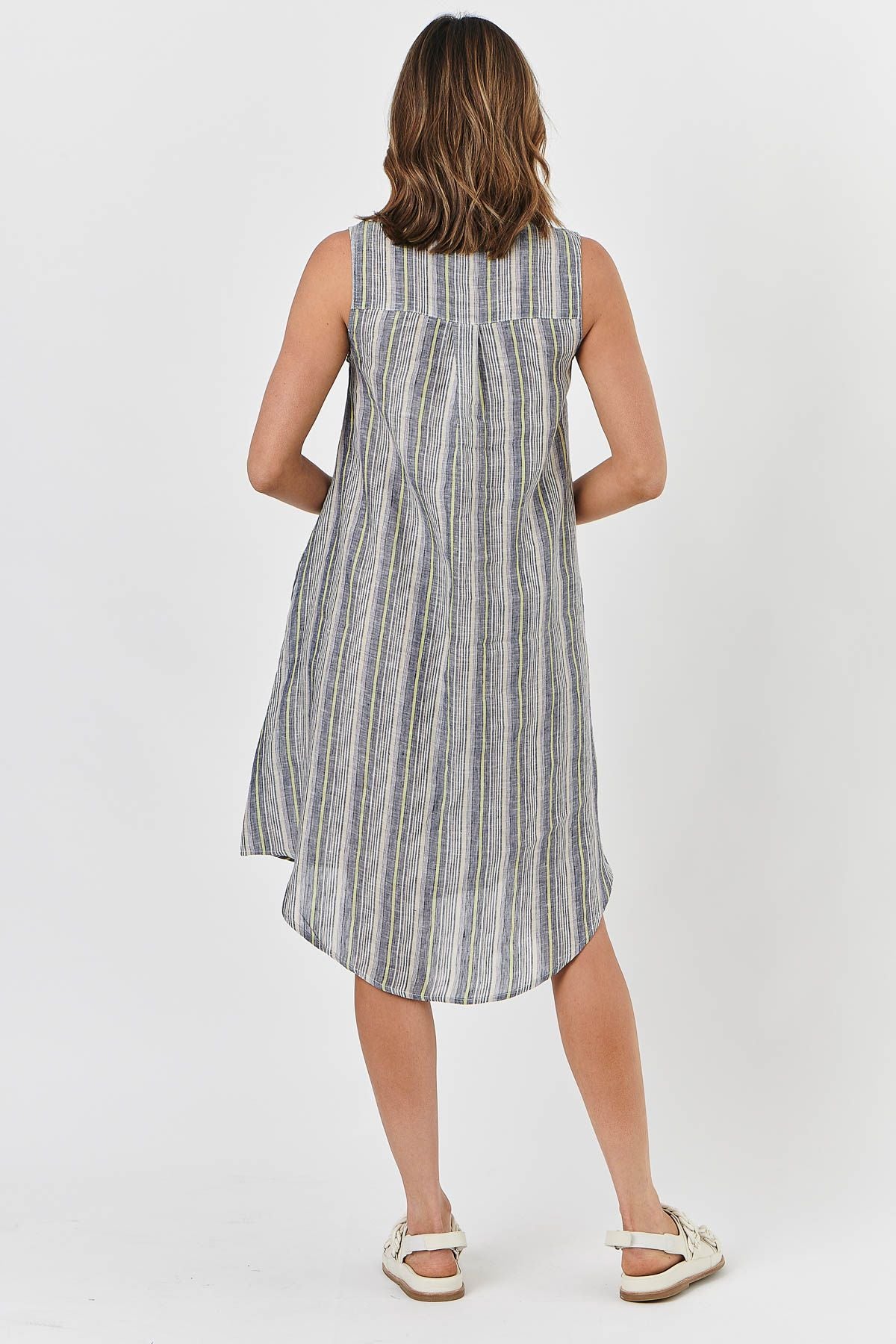 GA426 Linen Dress in Naval Gazing GA426 Linen Dress in Naval Gazing