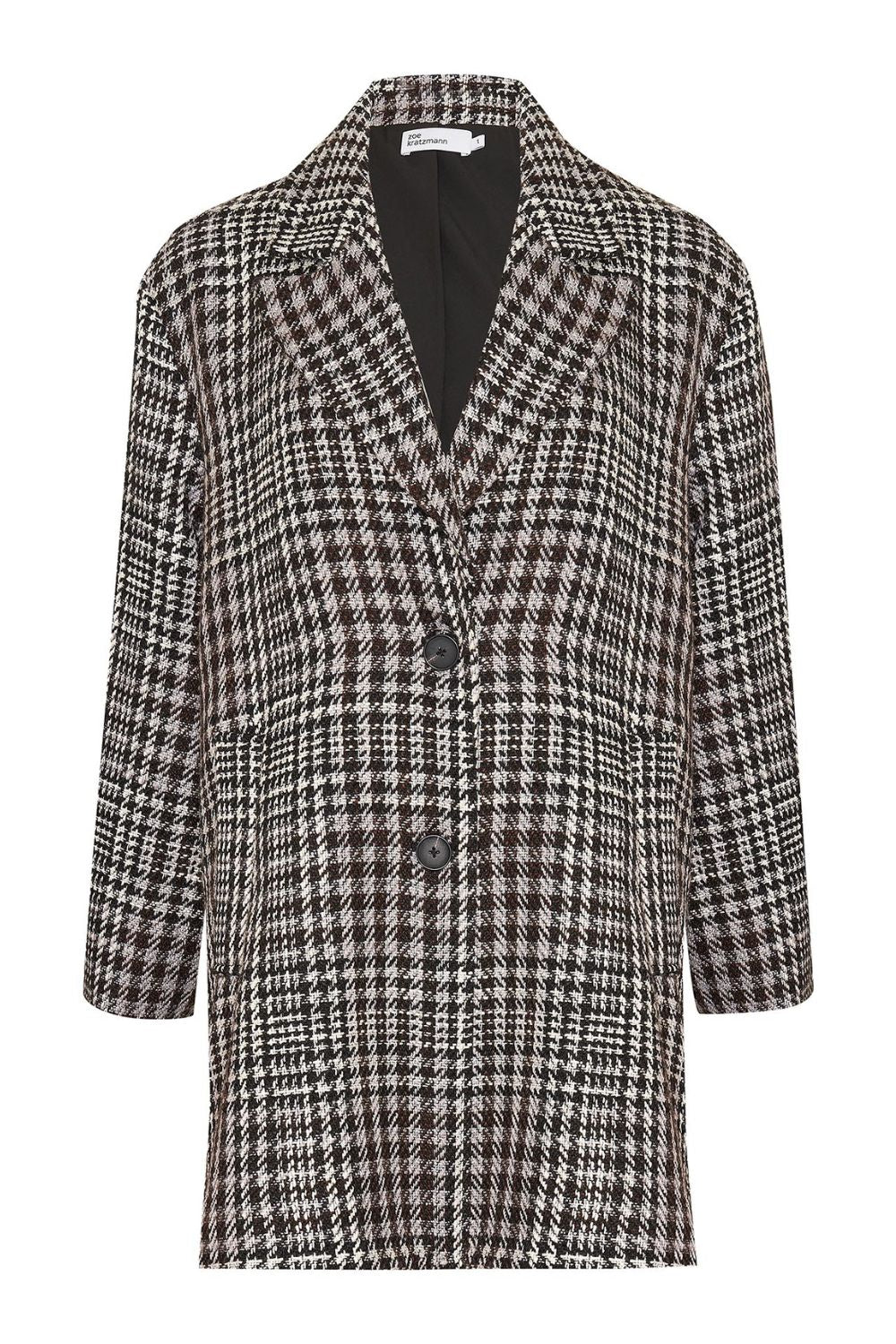 zoe kratzmann - Alight Coat in Check Bouclé - Women's Clothing