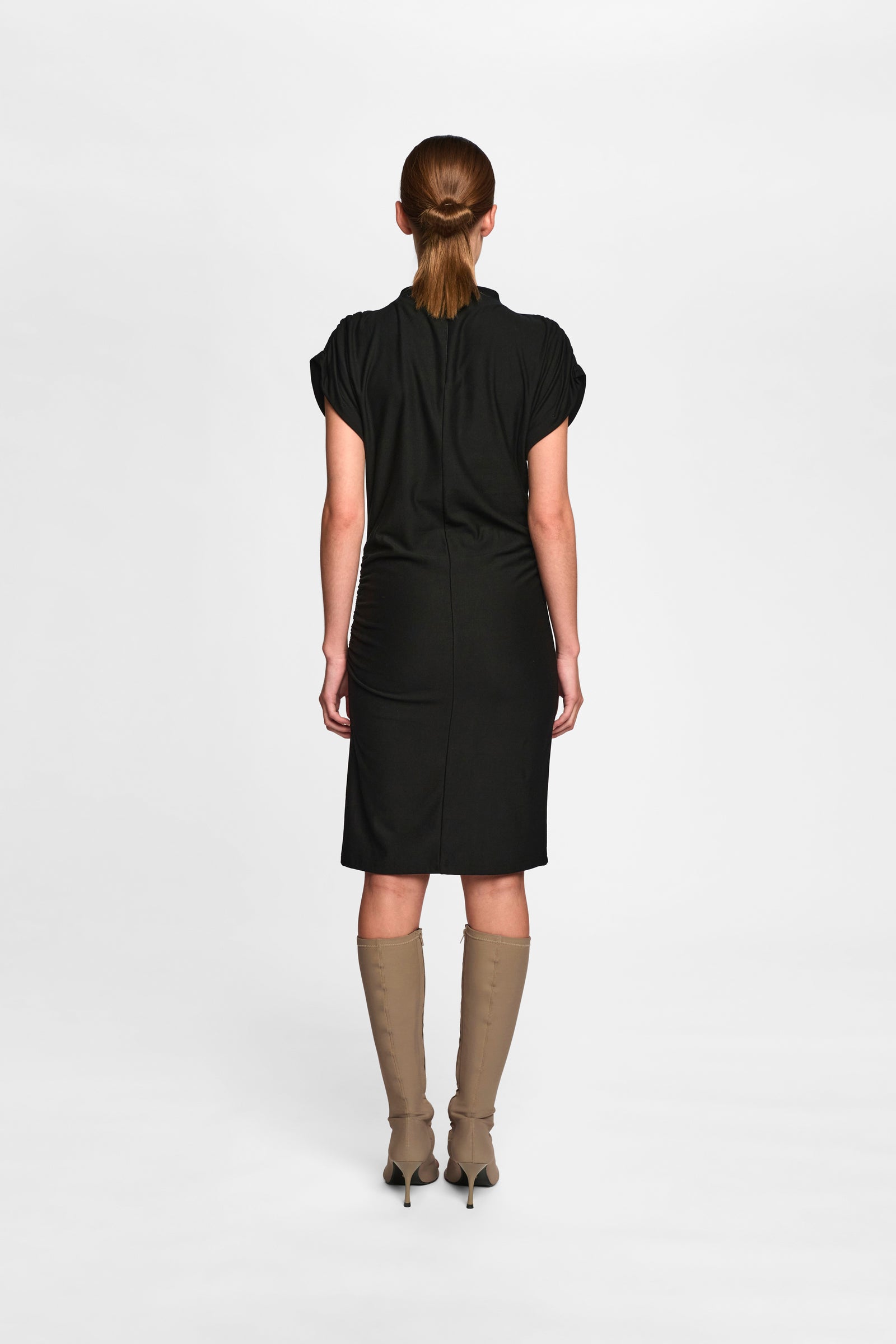 Gestuz Frill Arm Shift Dress Black