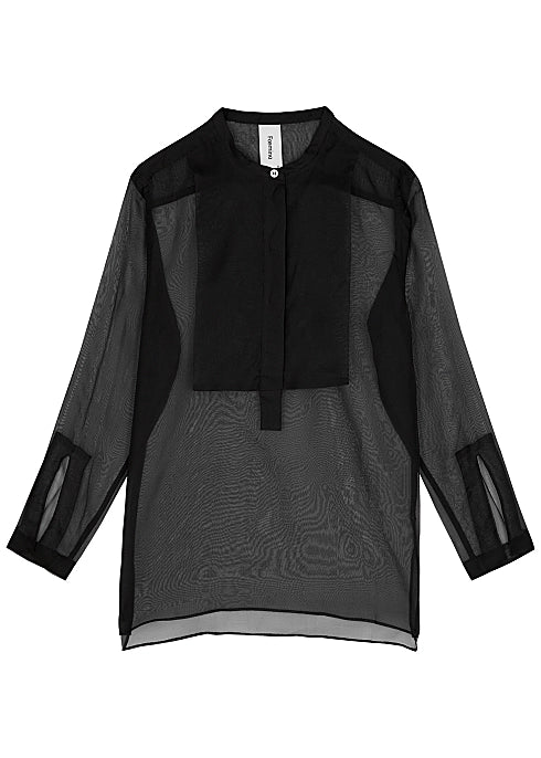 Maeve Top in Black Organza Maeve Top in Black Organza