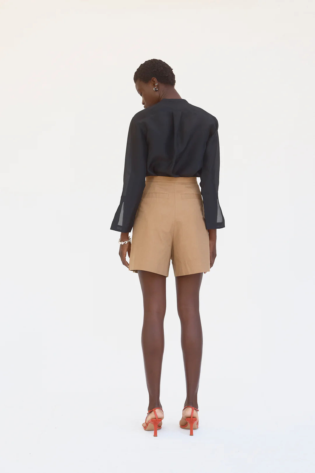 Maeve Top in Black Organza Maeve Top in Black Organza