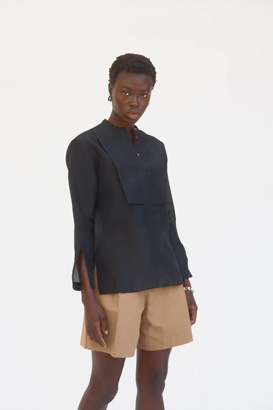 Maeve Top in Black Organza Maeve Top in Black Organza