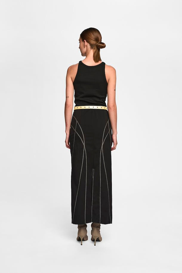 Lety Eyelet Belt in Dried Moss Lety Eyelet Belt in Dried Moss
