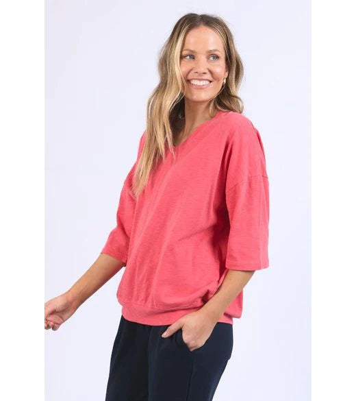 Mazie Vee Neck in Watermelon Crush Mazie Vee Neck in Watermelon Crush
