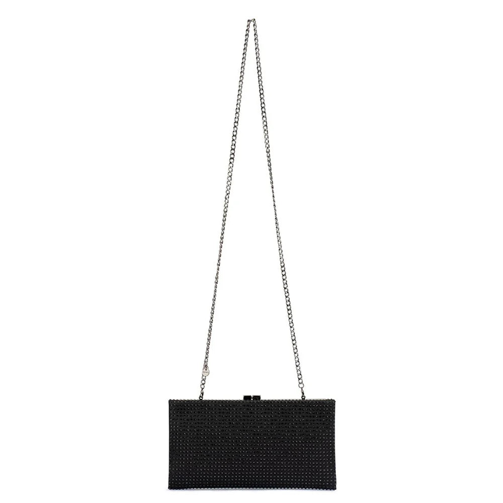 Gabriela Hotfix Frame Clutch in Black Gabriela Hotfix Frame Clutch in Black